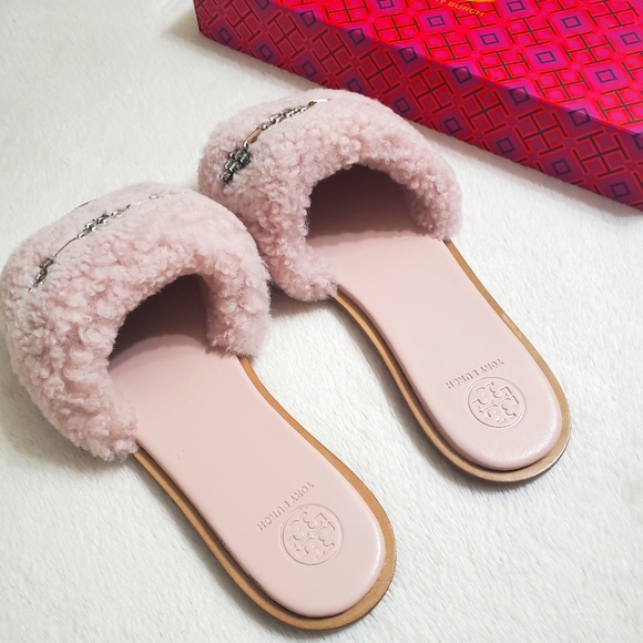 Tory Burch Shearling slides - Picture 3 of 12